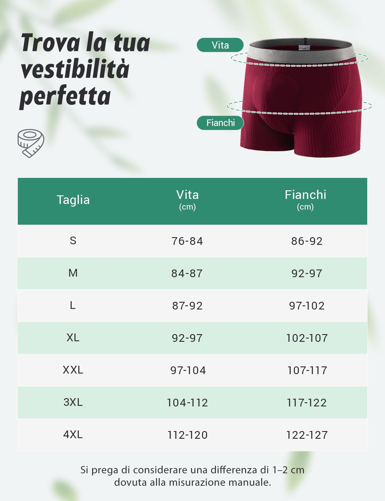 Carer Confezione da 3 Boxer per Incontinenza Uomo in Bambù 160 ml Capacità di Assorbimento Biancheria Intima Lavabile Antiperdita Morbida Traspirante Riutilizzabile Rosso, Taglia M - 4