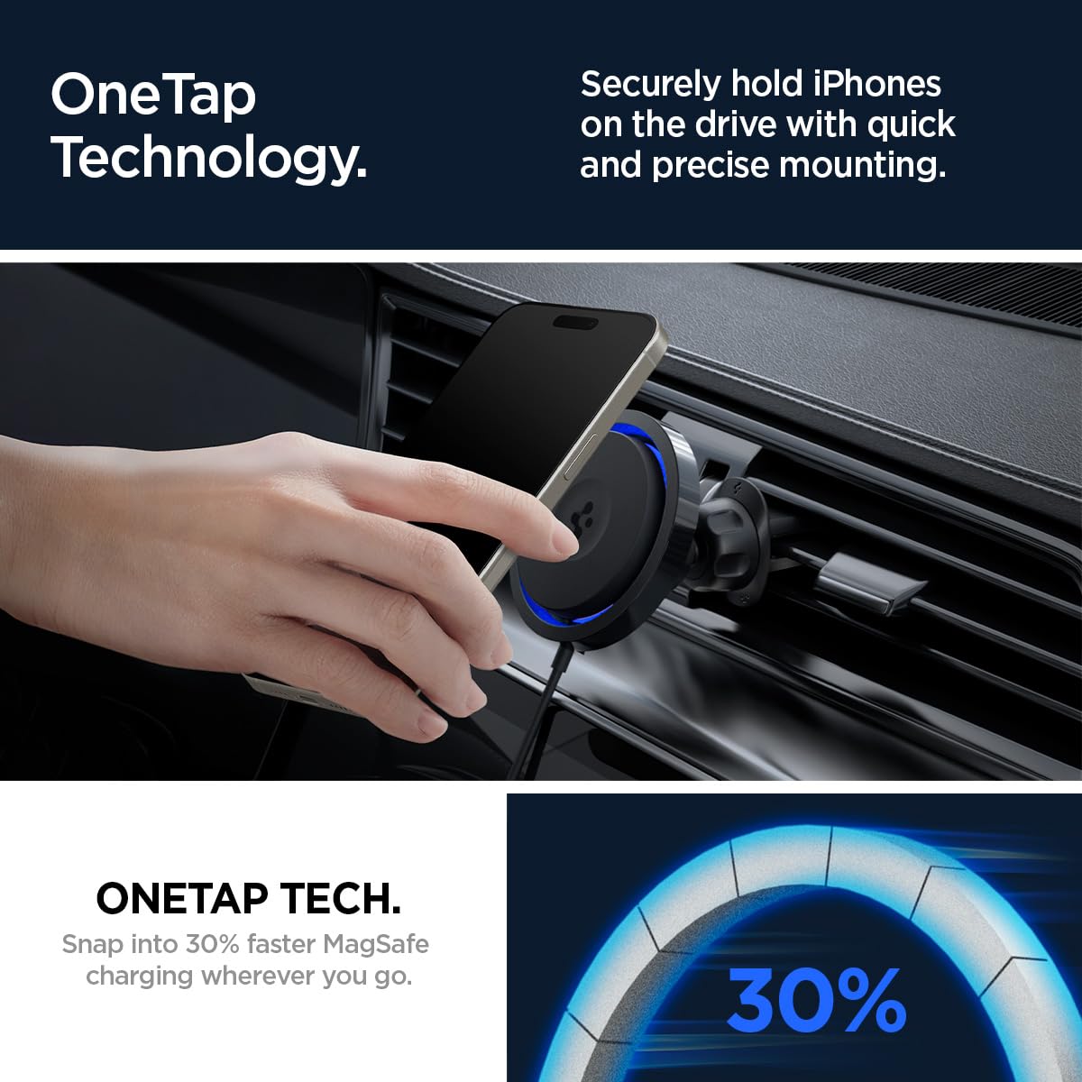 Amazon.com: Spigen OneTap Pro 3 Cryomax (Fast Charging with Ultra