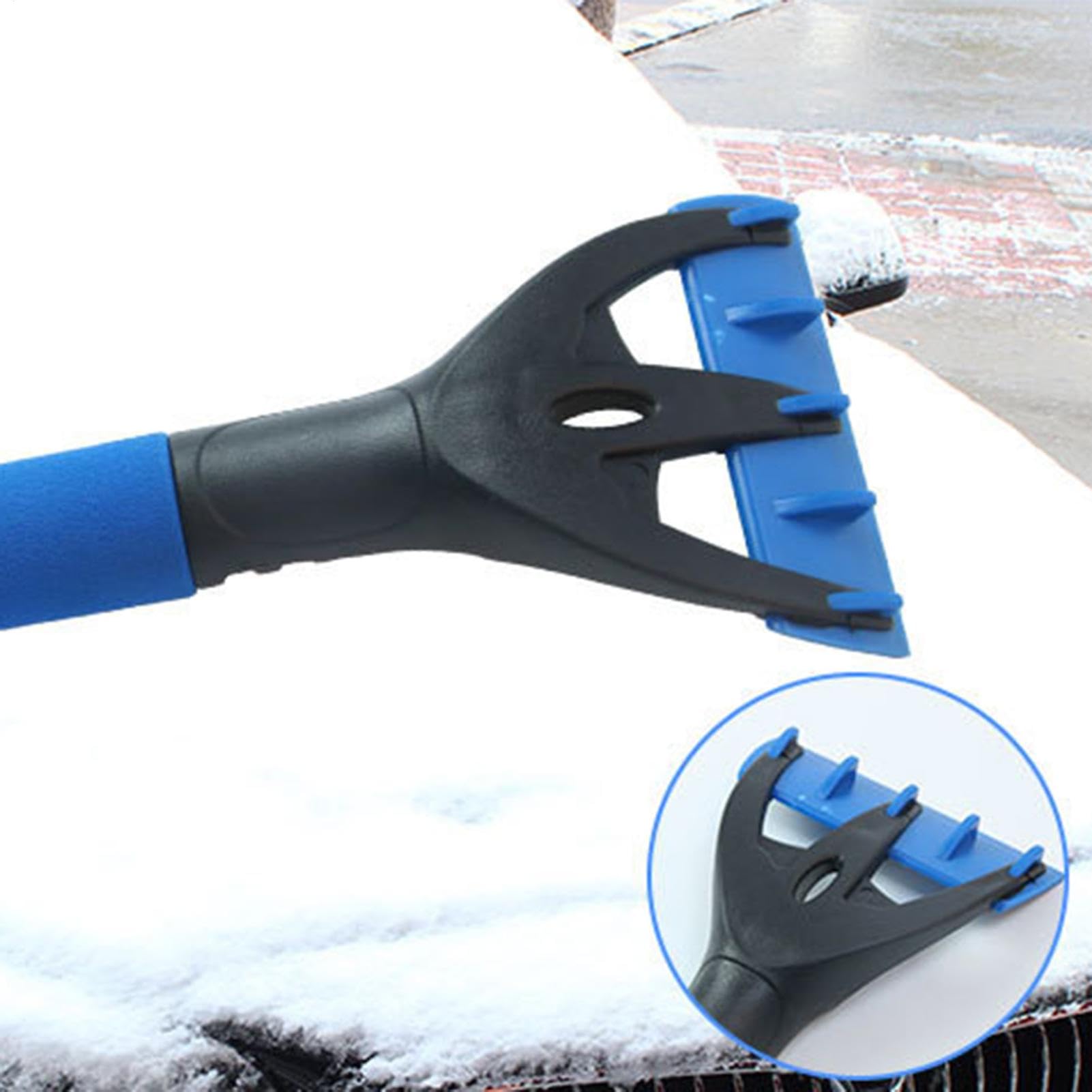 Spazzola Da Neve Con Raschietto Per Ghiaccio Attrezzo Invernale Raschietto | Spazzola Estensibile Neve Con Impugnatura Schiuma Per Parabrezza, Camion, SUV, Veicoli