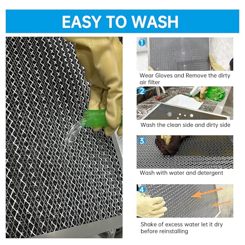 Image of UBeesize 18x30x1 Reusable Electrostatic Air Filter HVAC AC Furnace Filter,MERV 8,Washable, Lasts a Lifetime,Permanent Air Filter,Breathe Fresher,Home And Office(Actual Size:17.5x29.65x0.82 Inch)