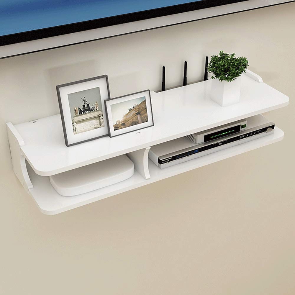 Scaffali Galleggianti Sky Box, Mensola Galleggiante a Muro Supporto Per Mobile Tv Router Wi-Fi Console Unità Di Stoccaggio Scaffale Per Organizer, Soggiorno a Parete Parete Divisoria Per Camera Da Let