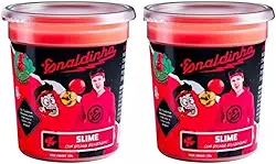 Kit de Slime Lojas Q2 Enaldinho Youtuber com Bolinha Surpresa - Vermelho, Não Obtido - 2 Potes de Slime com Bolinha Surpresa - Infantil Unissex