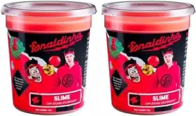 Kit de Slime Lojas Q2 Enaldinho Youtuber com Bolinha Surpresa - Vermelho, Não Obtido - 2 Potes de Slime com Bolinha Surpresa - Infantil Unissex