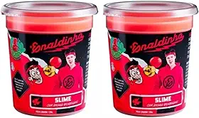 Kit de Slime Lojas Q2 Enaldinho Youtuber com Bolinha Surpresa - Vermelho, Não Obtido - 2 Potes de Slime com Bolinha Surpresa - Infantil Unissex
