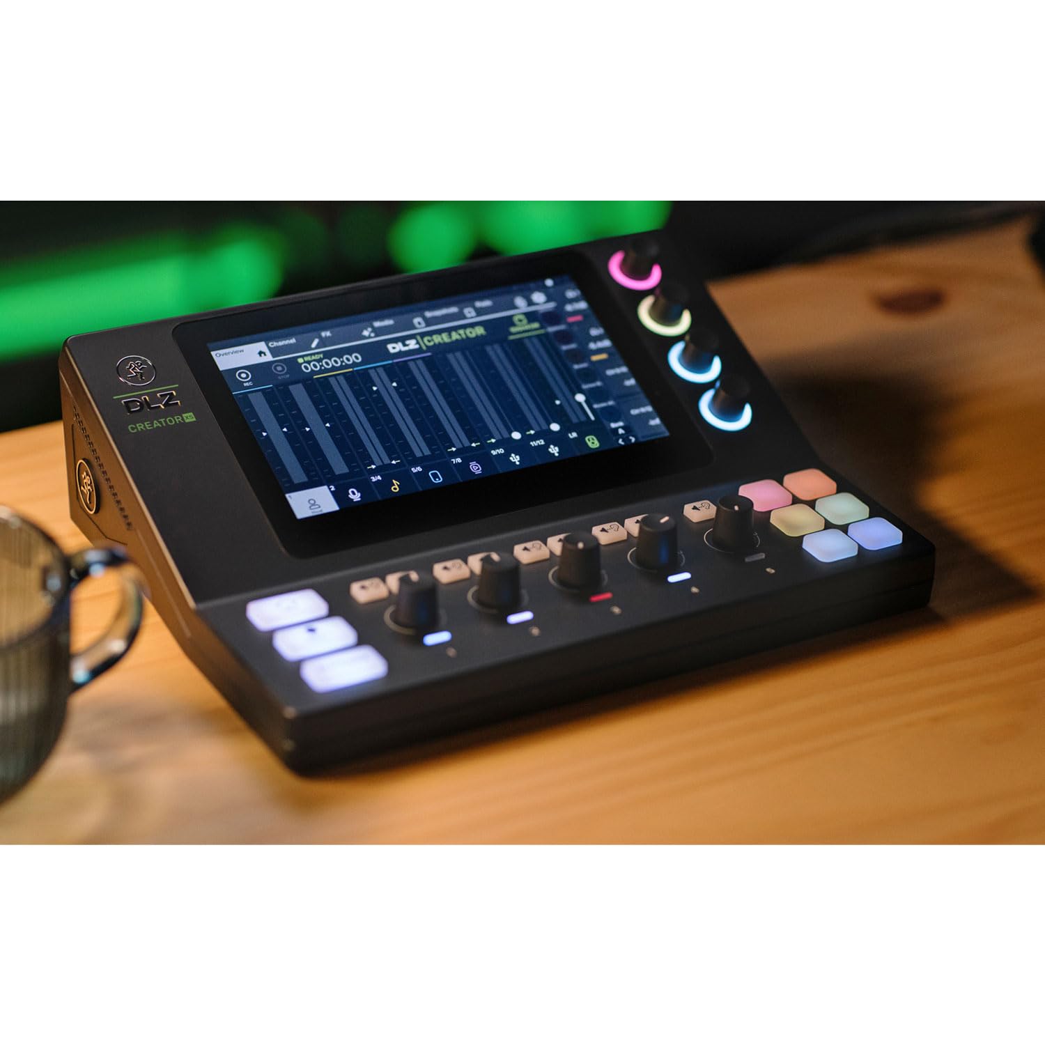 Mackie DLZ Creator XS Digitaler Mixer Mischpult für Podcasting und Streaming mit Speicherkarte