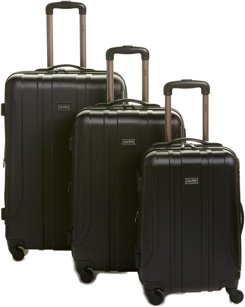 CalPak Kapri 3 Piece Luggage Set (Black 
