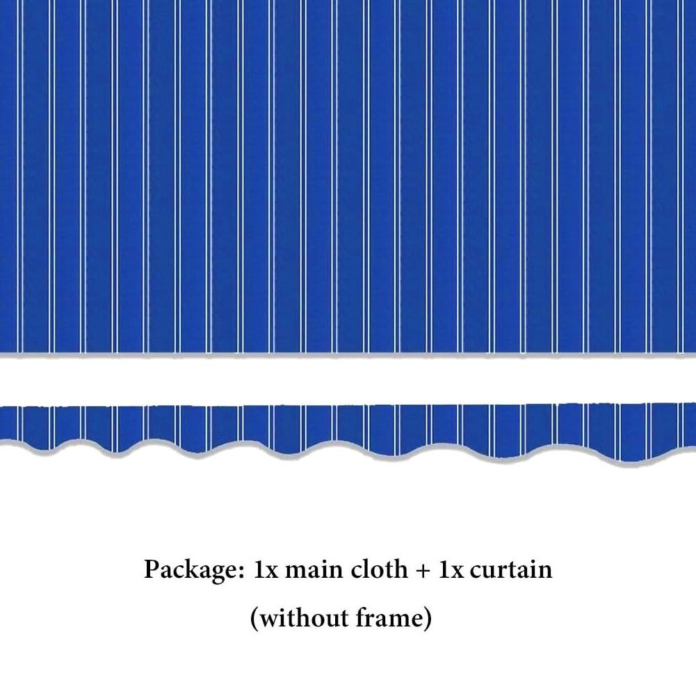 Markiza premium na patio – zapasowa tkanina od 2 m do 4,9 m, do ogrodu, na balkon, odporna na warunki atmosferyczne, czerwona tkanina (4,5 x 1,5 m)