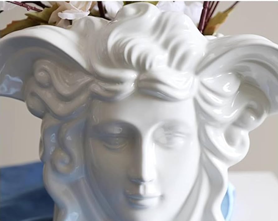 versaceメドゥーサ浮彫り陶器花瓶 メドゥーサ アンプリファイド 花瓶 18 cm マルチカラー | VERSACE JP