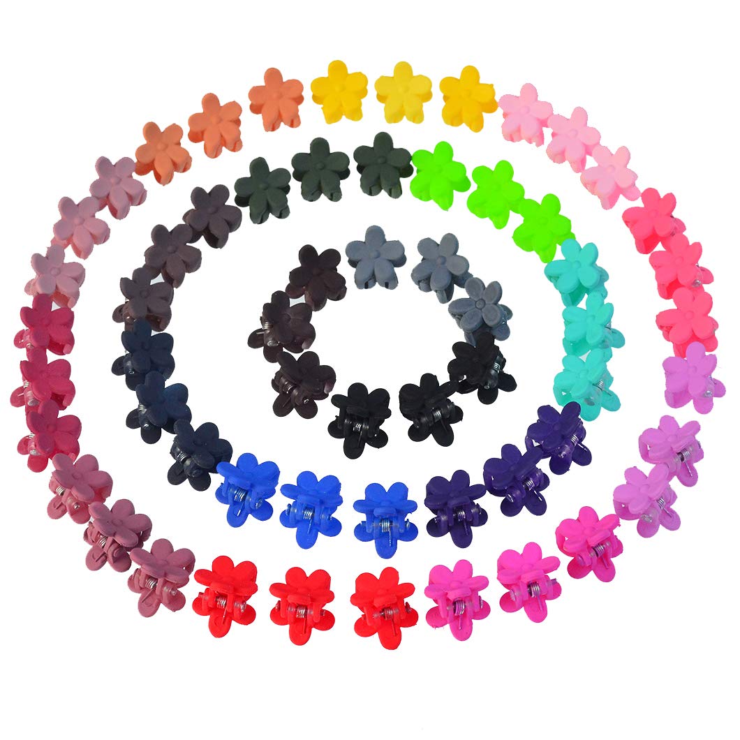 60 Pcs Petal Hair Clips, Bantoye Girls Beautiful Mini
