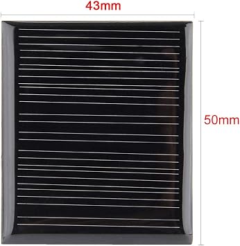 uxcell 5Pcs 5V 60mA Poly Mini Solar Cell Panel Module DIY for Phone Light Toys Charger 50mm x 43mm