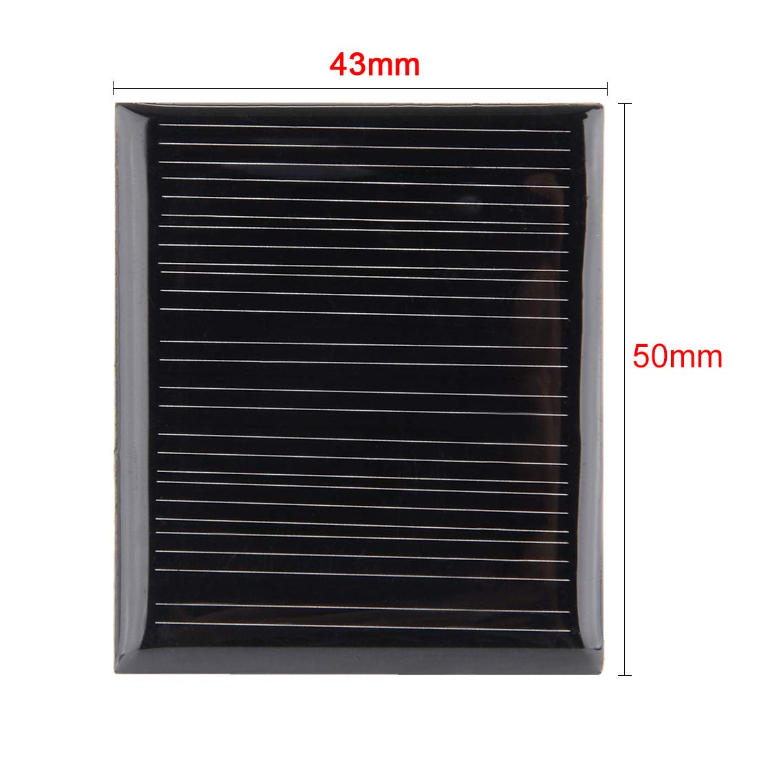 sourcing map 5pcs 2V 120mA poly Module de panneau de cellule solaire bricolage pour téléphone chargeur