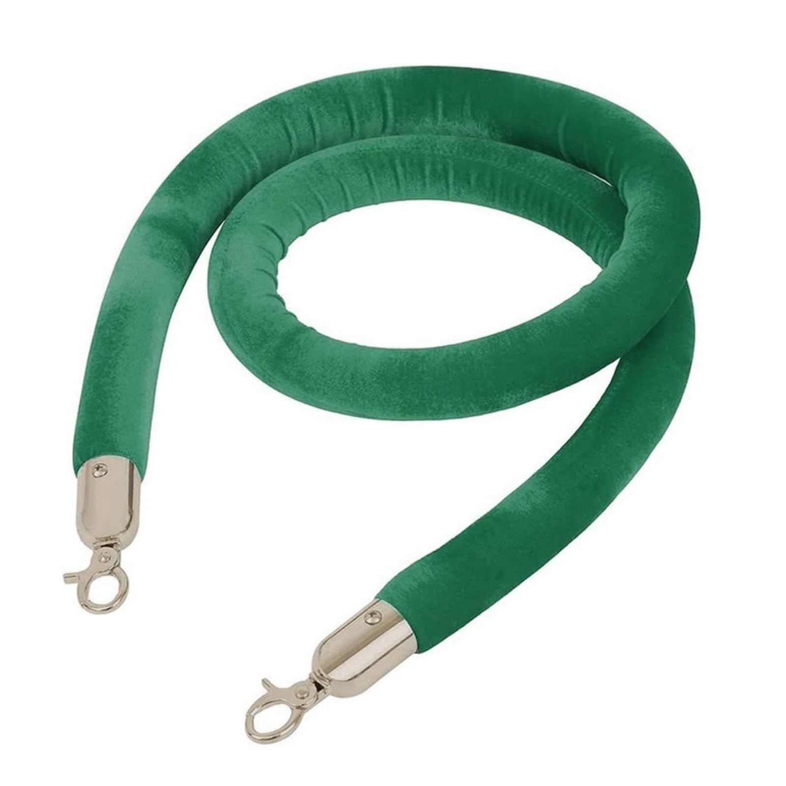 Ghkryd Green A Barrier Rope, Stanchion Velvet Rope Barriers,Barrier Ropes For Crowd Control With Polished Snaps(,2.1M/7Ft)