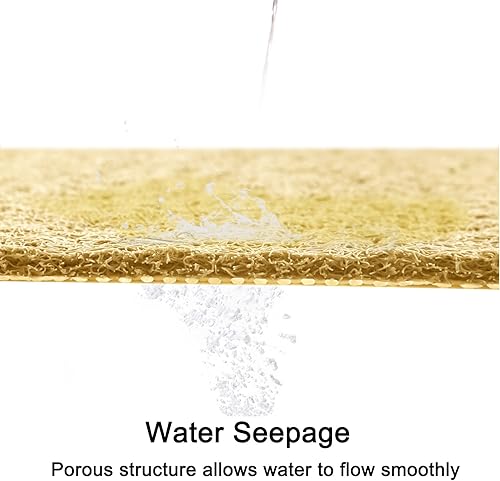 Miniatura 4 de Leotruny Tapete de ducha para bañera de 40 x 16 pulgadas, antideslizante, suave, de PVC, para baño (C02-beige)