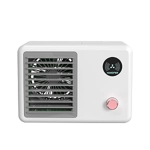 Portable Air Cooler Cooler Evaporative Cooler 400ml 3 Wind Speeds and 7 Colors Lights Mini Ac Desktop Cooling