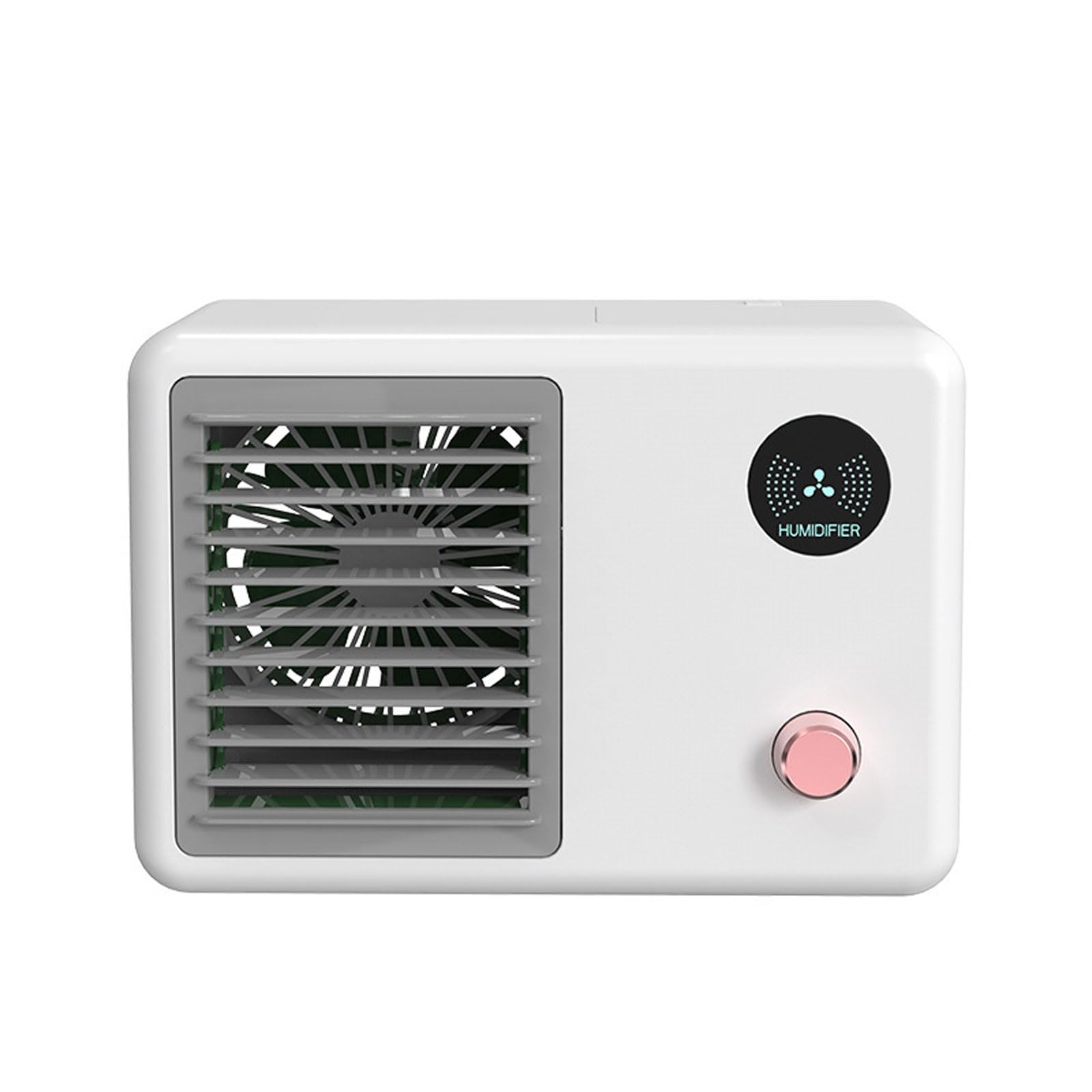 Portable Air Cooler Cooler Evaporative Cooler 400ml 3 Wind Speeds and 7 Colors Lights Mini Ac Desktop Cooling