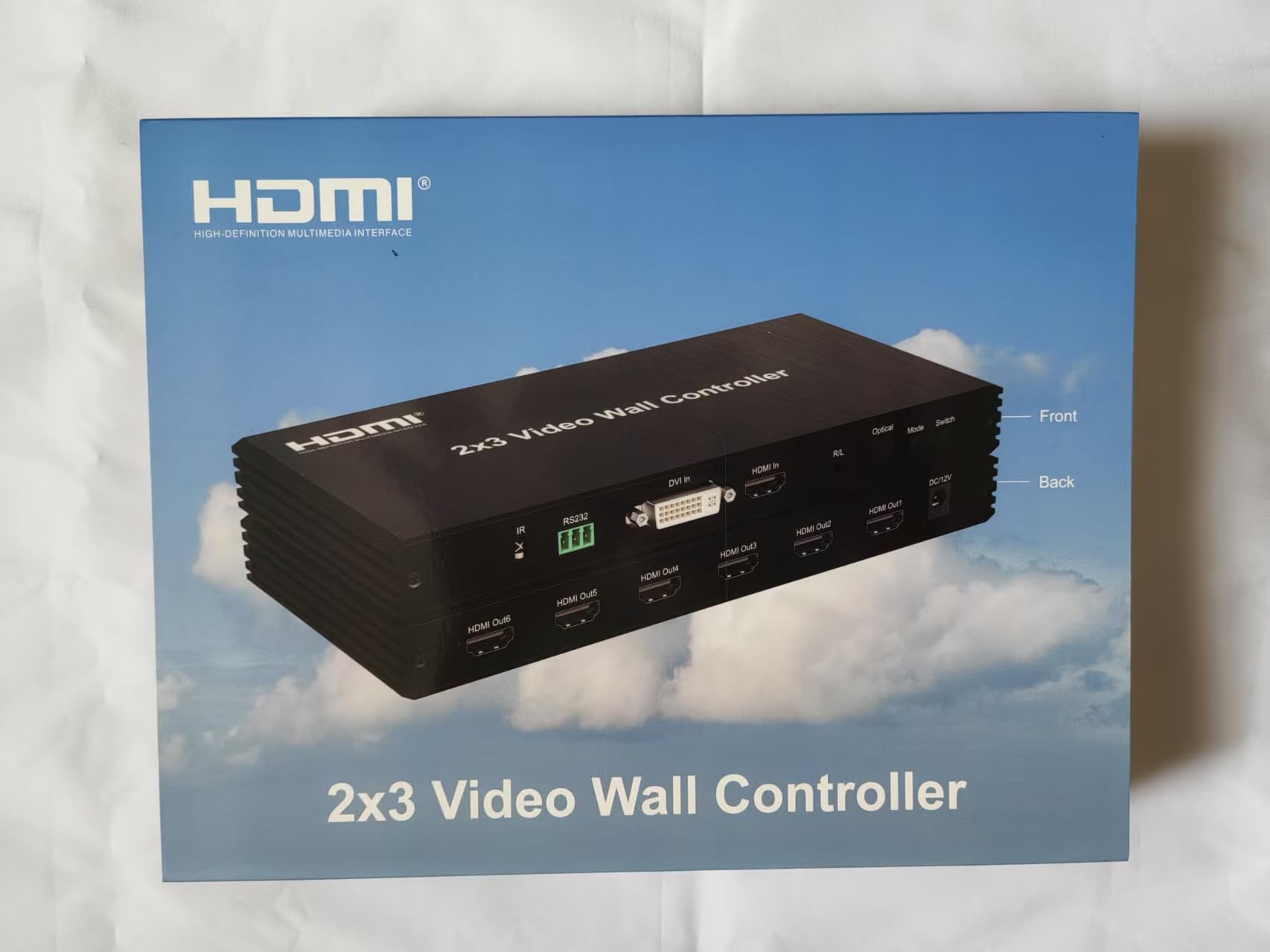 3 x 3 HDMI Video Wall Controller, DVI TV Wall Processor with Audio 1080P 60Hz 2x2 2x3 2x4 1x3 1x4 1x5 TV Wall 9 Screen Wall Video Stitching Processor TV Splicing Box 180 Degree Rotate