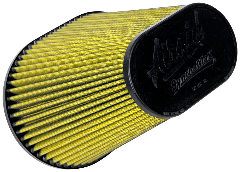 Airaid 723-472 Universal Clamp-On Air Filter: Oval Tapered; 6 Inch 152 mm Flange ID; 9 Inch 229 mm Height; 10.75 x 7.75 Inch 273 mm x 197 mm Base; 7.25 x 4.75 Inch 184 mm x121 mm Top product thumbnail 2