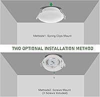 Vista 5 de Iluminación interior de RV de 4.5 pulgadas, luz LED de techo empotrada, luz de disco de 12 V para cámper, remolque, autocaravana, cubierta