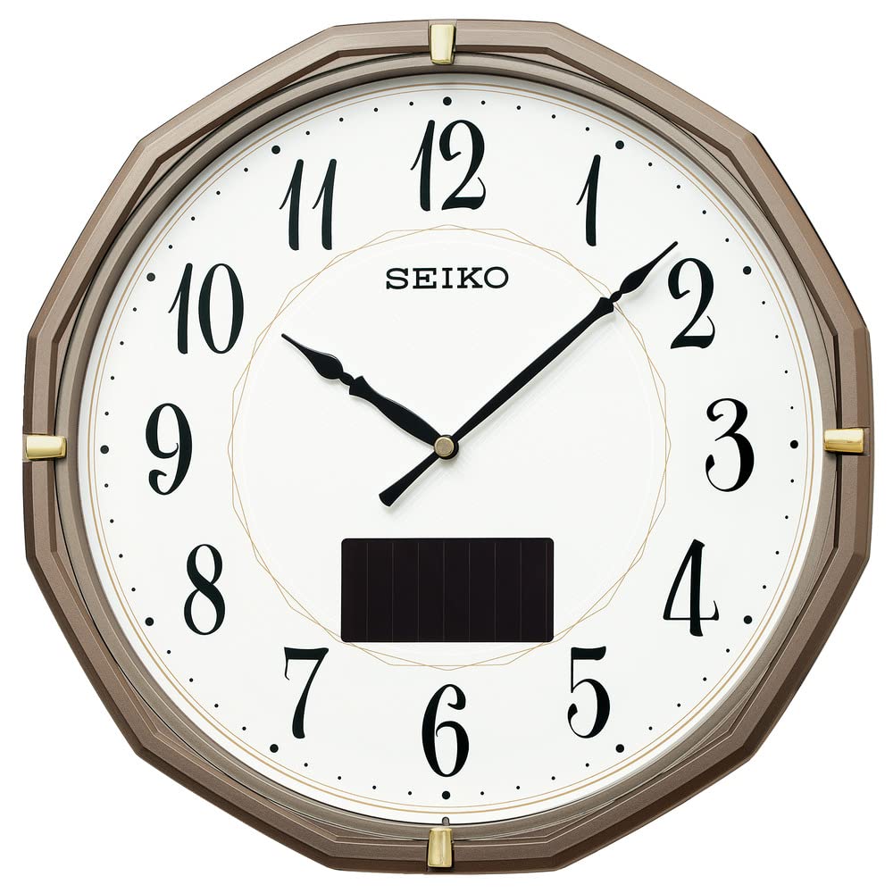 SEIKO 掛け時計 MC-001M-24A Amazon.co.jp: セイコークロック 掛け時計 電波 アナログ 木枠