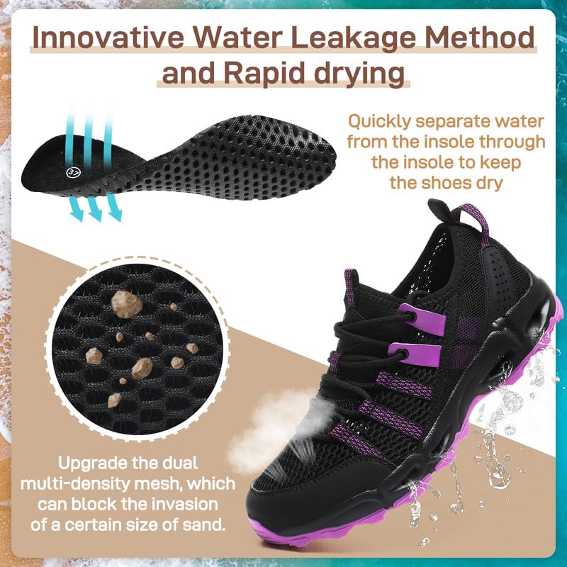 Image of ziitop Womens Hiking Water Shoes for Women Quick Dry Outdoor Sport Sneakers Non Slip Lightweight Breathable Summer Trekking and Walking Climbing Shoe