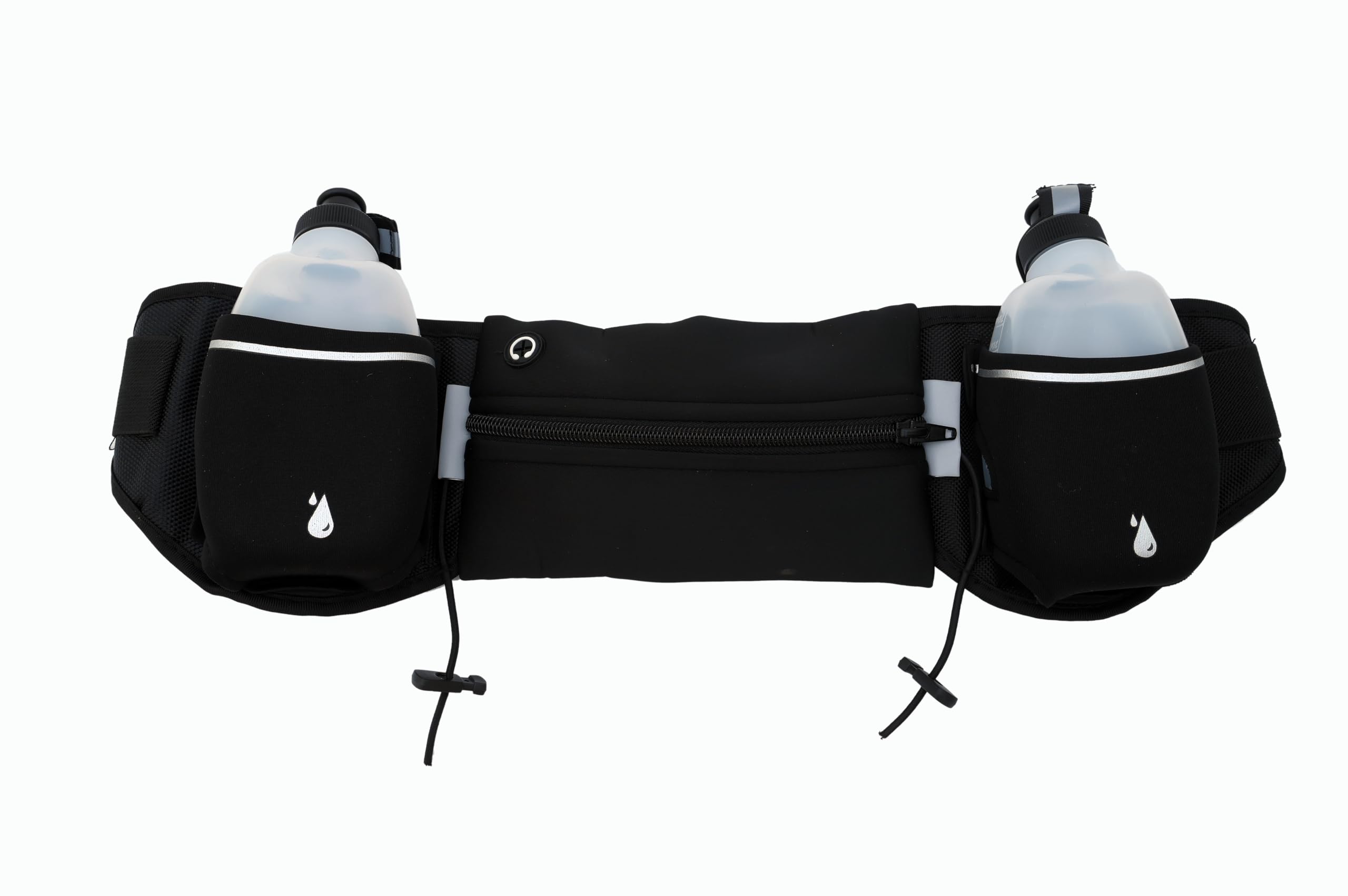 Total Running Hydration Belt with 2 Water Bottles for Men & Women | Adjustable Waist Pack with Zipper Pocket for Marathon, Cycling, Trekking, Fitness, Hiking, Travel & Outdoor Sports-image-38