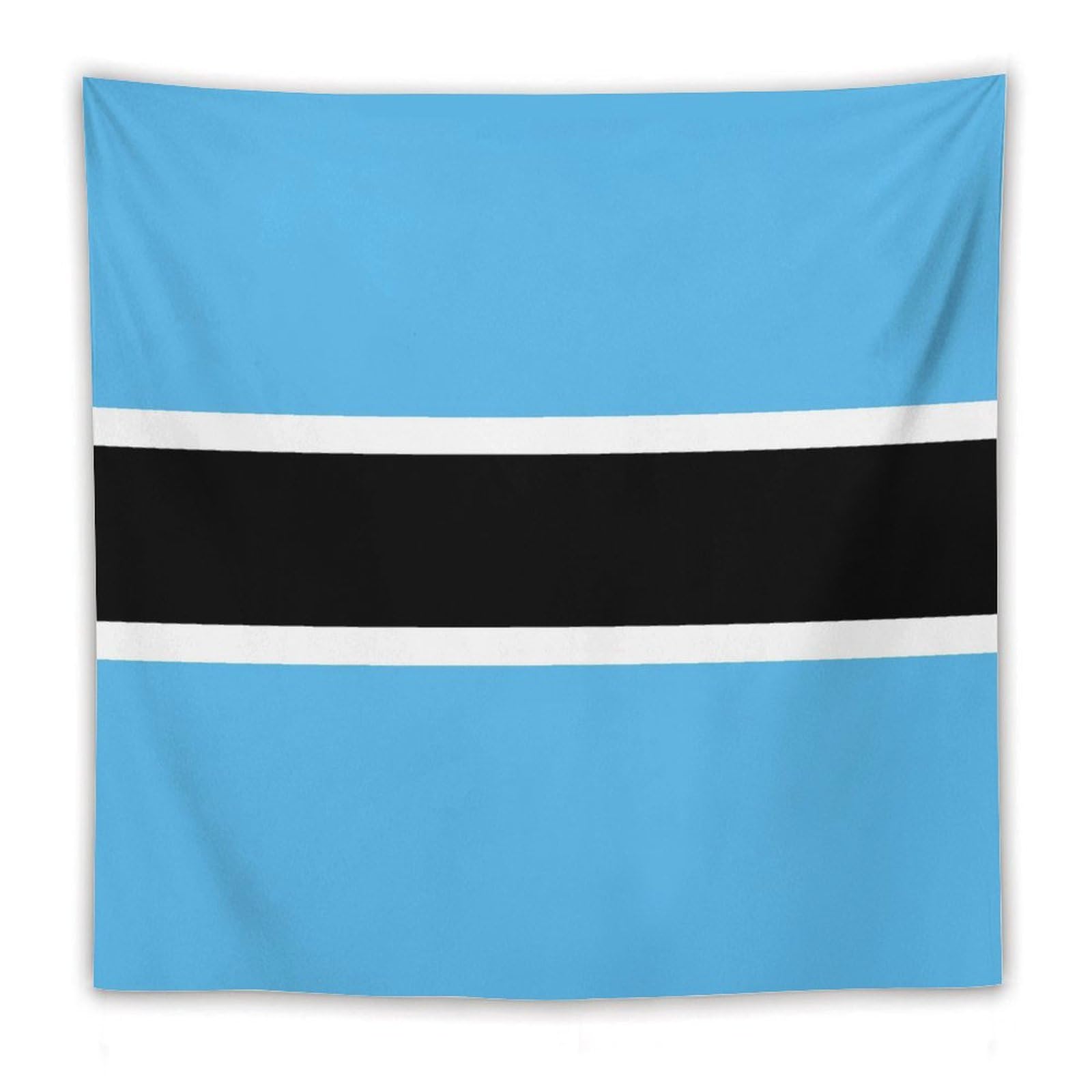 XingFox Botswana Flag Tapestry Wall Hanging, National Flag Art Wall Decoration Tapestry, For Bedroom Living Room Dorm Home Decoration, 60"x60"