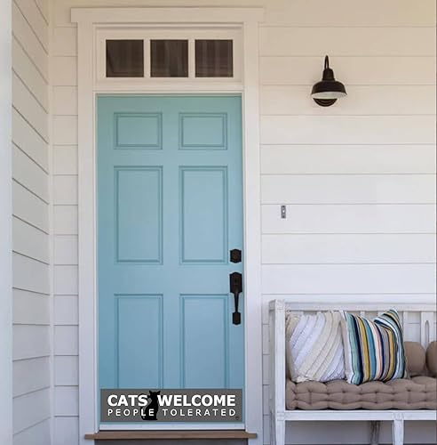 Miniatura 3 de Placa de patada para puerta, magnética para puertas de acero, diseños temáticos de mascotas, acabado de metal satinado sintético con estampado UV,