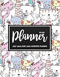 July 2019-June 2020 Academic Planner: Two Year - Daily Weekly Monthly Calendar Planner For To do list Planners And Academic Schedule Agenda Logbook & ... | Cat Happy Design (2019-2020 planner)