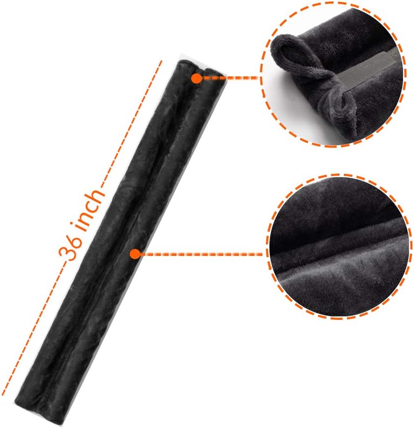 Megamore Under Door Draft Stopper Adjustable Insulation Sound Proof Door Draft Blocker for Noise Light Smell Stopper 32 to 35 inches