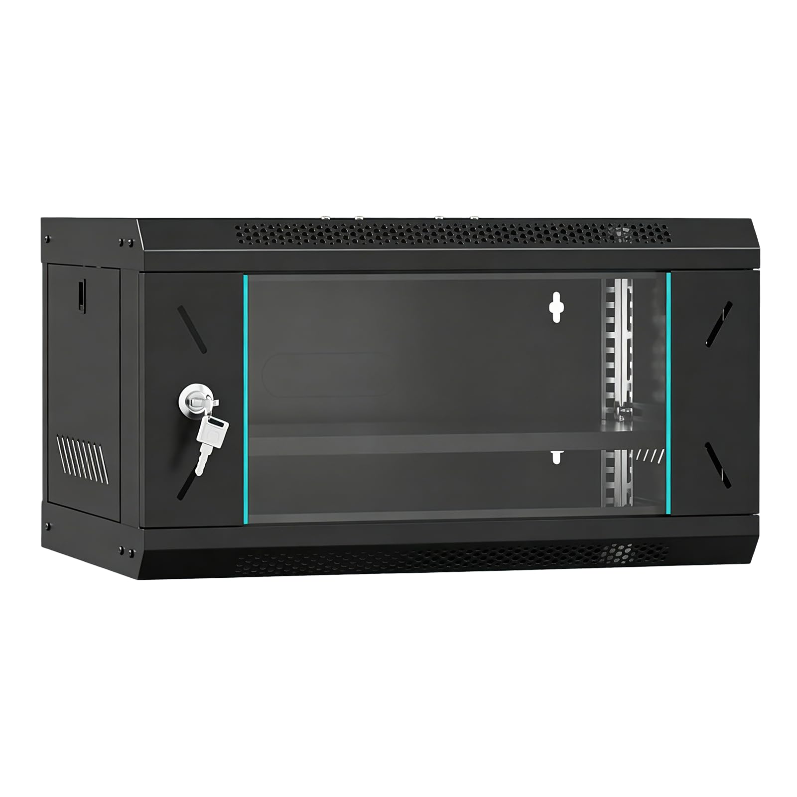 Armadio di rete per montaggio a parete 6U 530x400x300mm Recinzione rack per