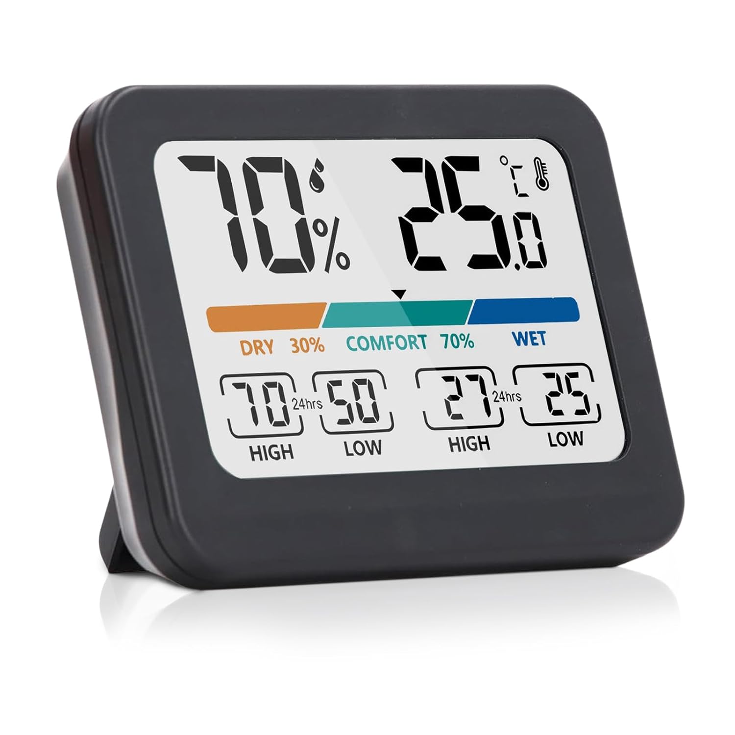 Termómetro Higrómetro Digital para Interior, Monitor de Temperatura y