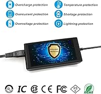 Vista 4 de Batería ficticia LP-E12 DR-E12 Acoplador DC ACK-E12 Kit de adaptador de corriente alterna para cámaras Canon EOS M50, EOS M50 Mark II, EOS M200 M100