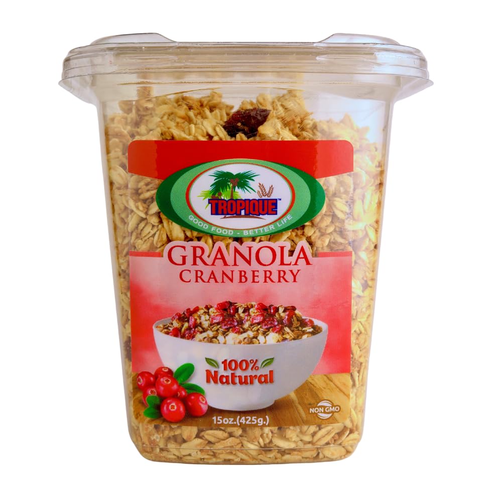 Tropique Granola (Large, Cranberry) Cranberry 15 Ounce (Pack of 1)