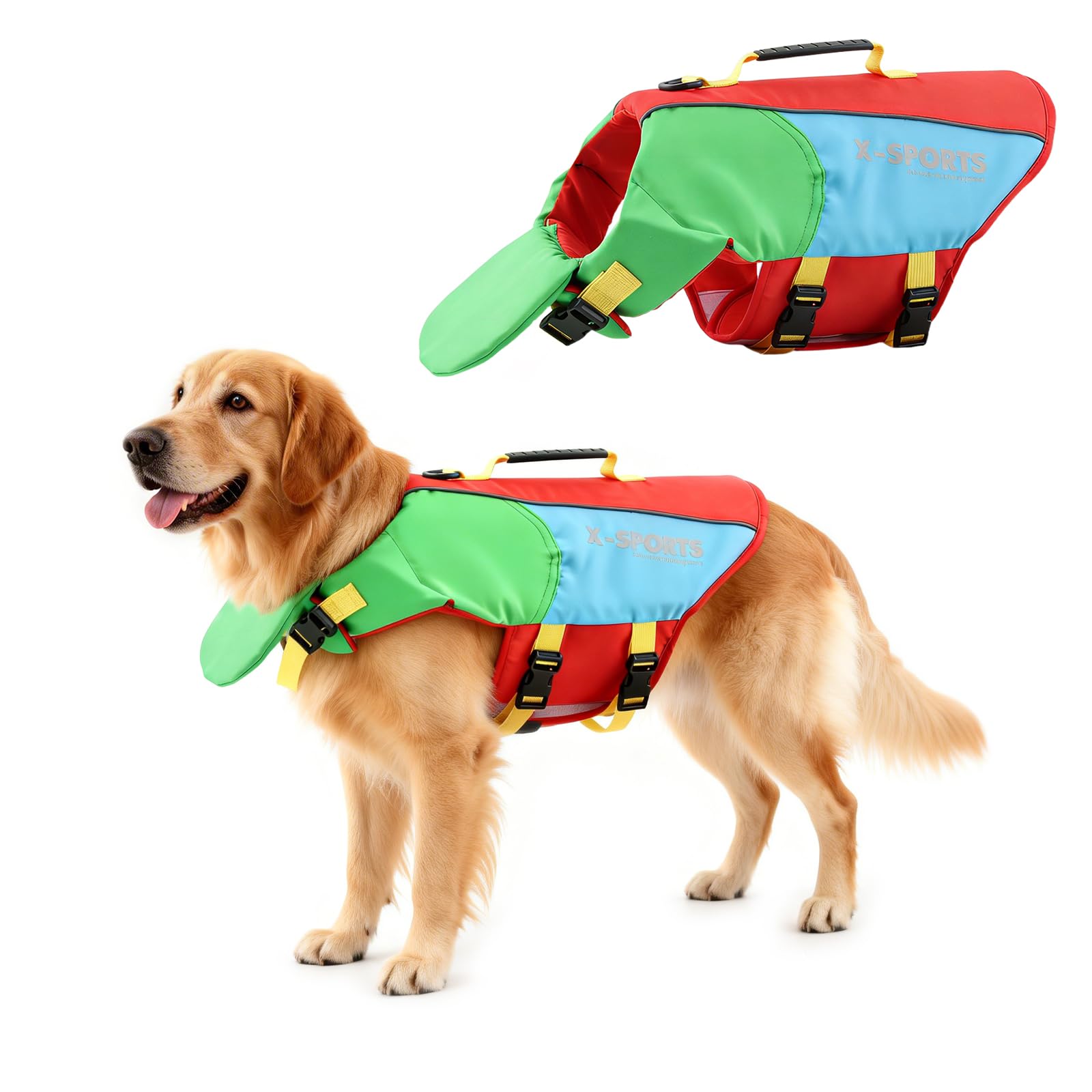 Schwimmweste Hund, Hundeschwimmweste,Rettungsweste (M)