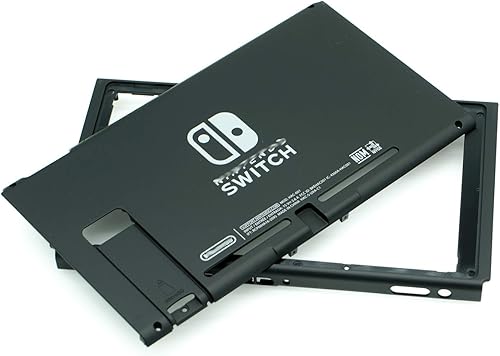 Miniatura 4 de Black Rear Back Cover Replacement Housing Shell Case Bottom for Nintendo Switch Backplate (US Edition)