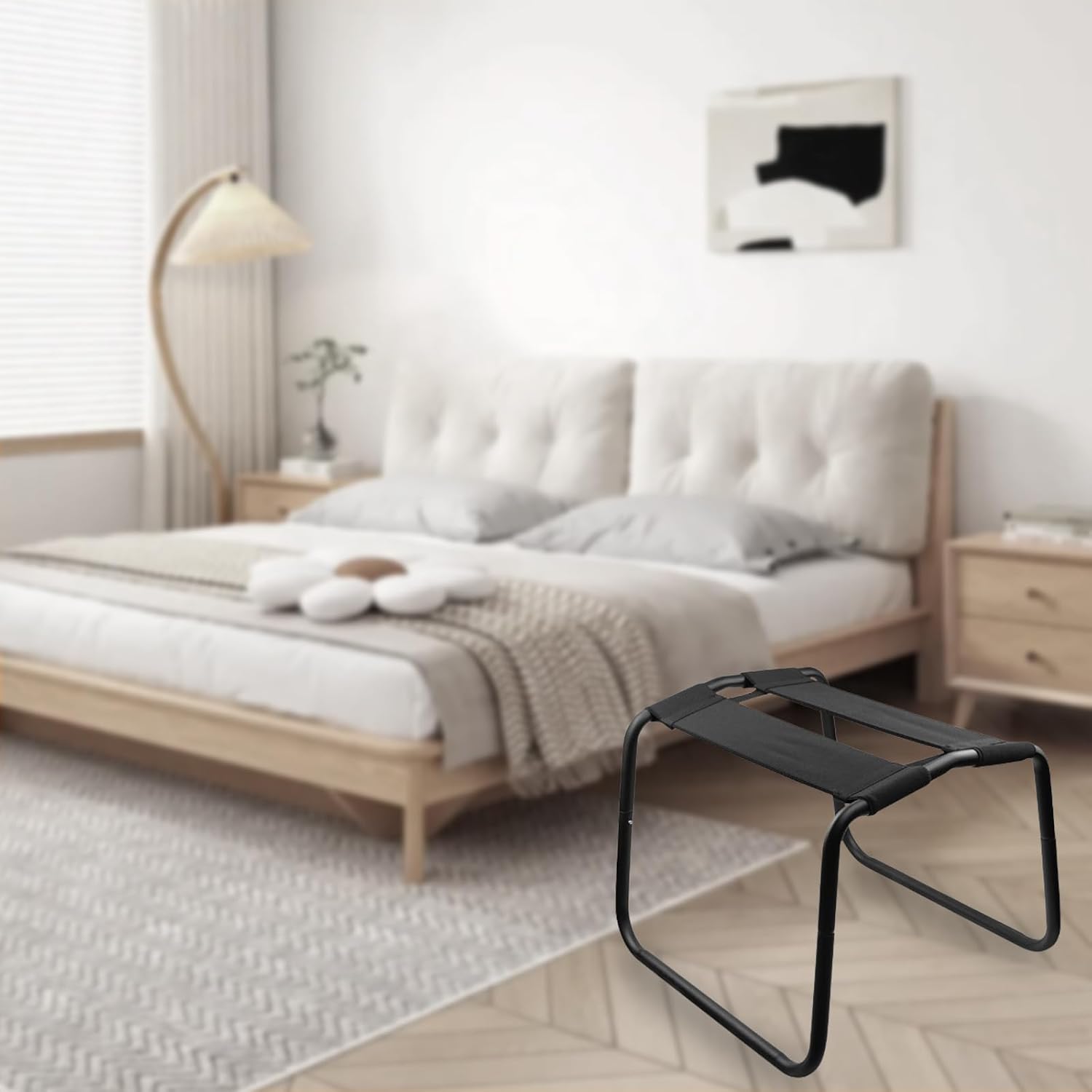 Easy Assemble Sex Chair Adult Toy for Couples Sex Games, Sex Furniture Multifunctional Positions Bouncing Mount Sex Stool for Bedroom Weightless Sex Position Enhancer Chair