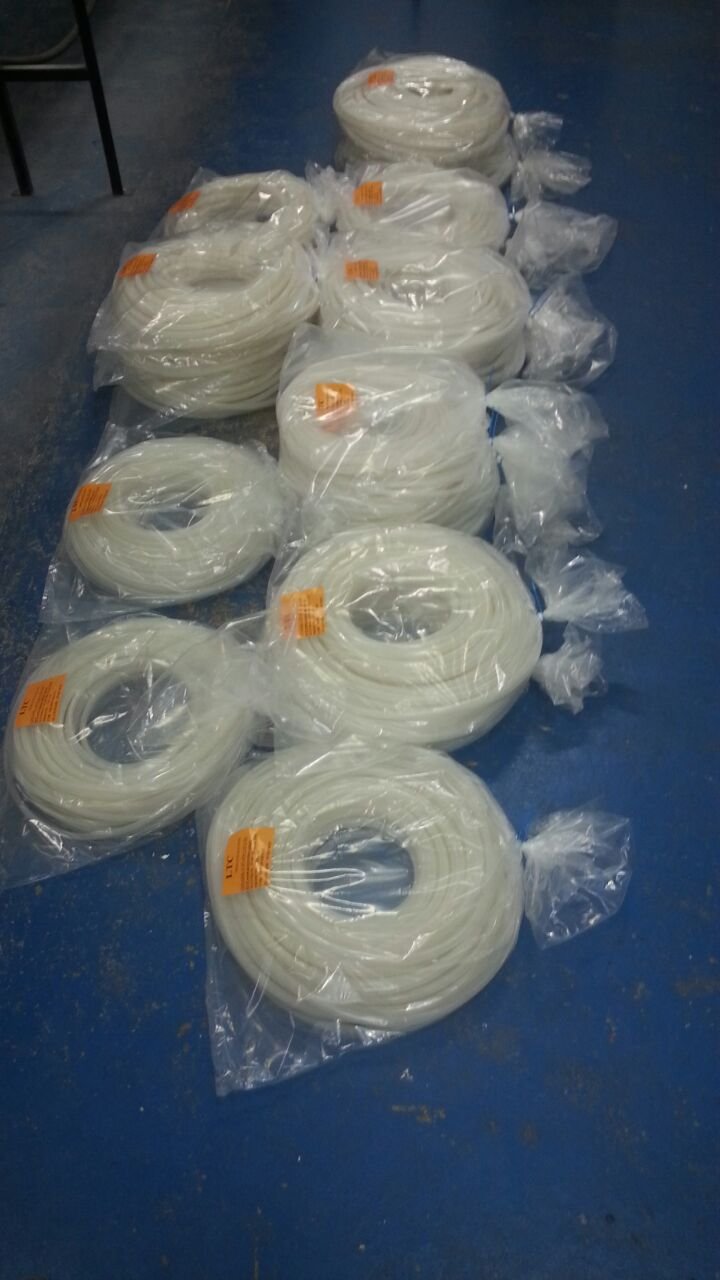 White SiliconeTubing, 3/8"ID, 1/2"OD, 1/16" Wall, 10' Length