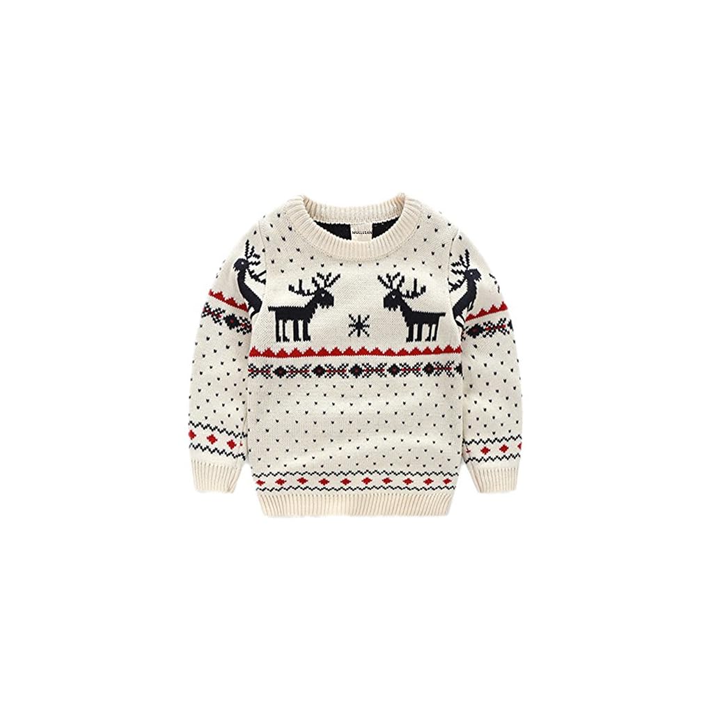 REDODECO Childrens Cotton Christmas Ugly Sweater Pullover Outfit Jumper for Christmas Party Photograph Best Gift