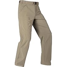 Men's Outdoor Cargo Hiking Pants with Belt Lightweight Waterproof Quick Dry Tactical Pants Nylon Spandex