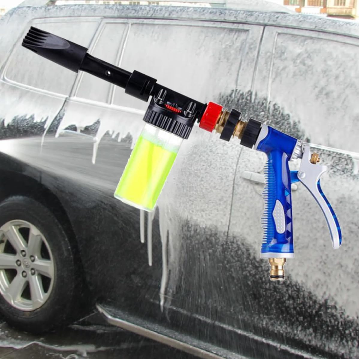 Car Cleaning Sprayer with 6 Ratio Detachable Plastic Metal Copper