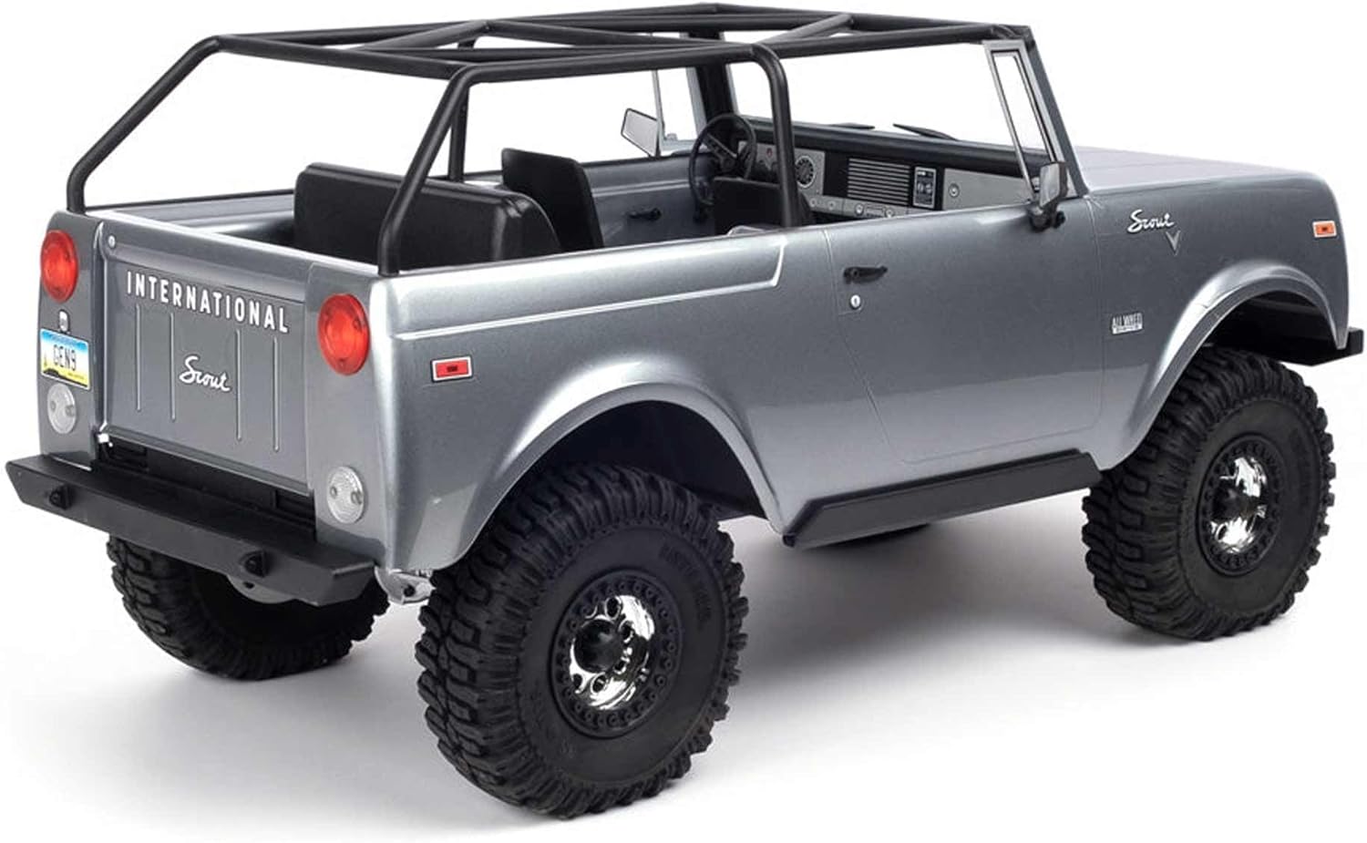 Redcat Racing Gen9 Scout 800A 1/10 Scale Trail RC Truck Crawler, 4WD Electric, 2-Speed Transmission, Portal Axles, Licensed International Body, Waterproof ESC, RTR Remote Control Truck - Graphite