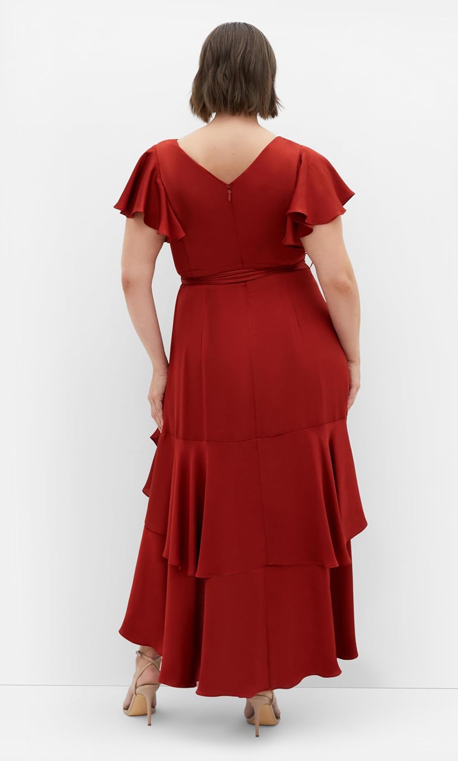 City Chic Women's Plus Size Cocktail Dress - Flirty Jen Flutter Sleeve Maxi - Image 4