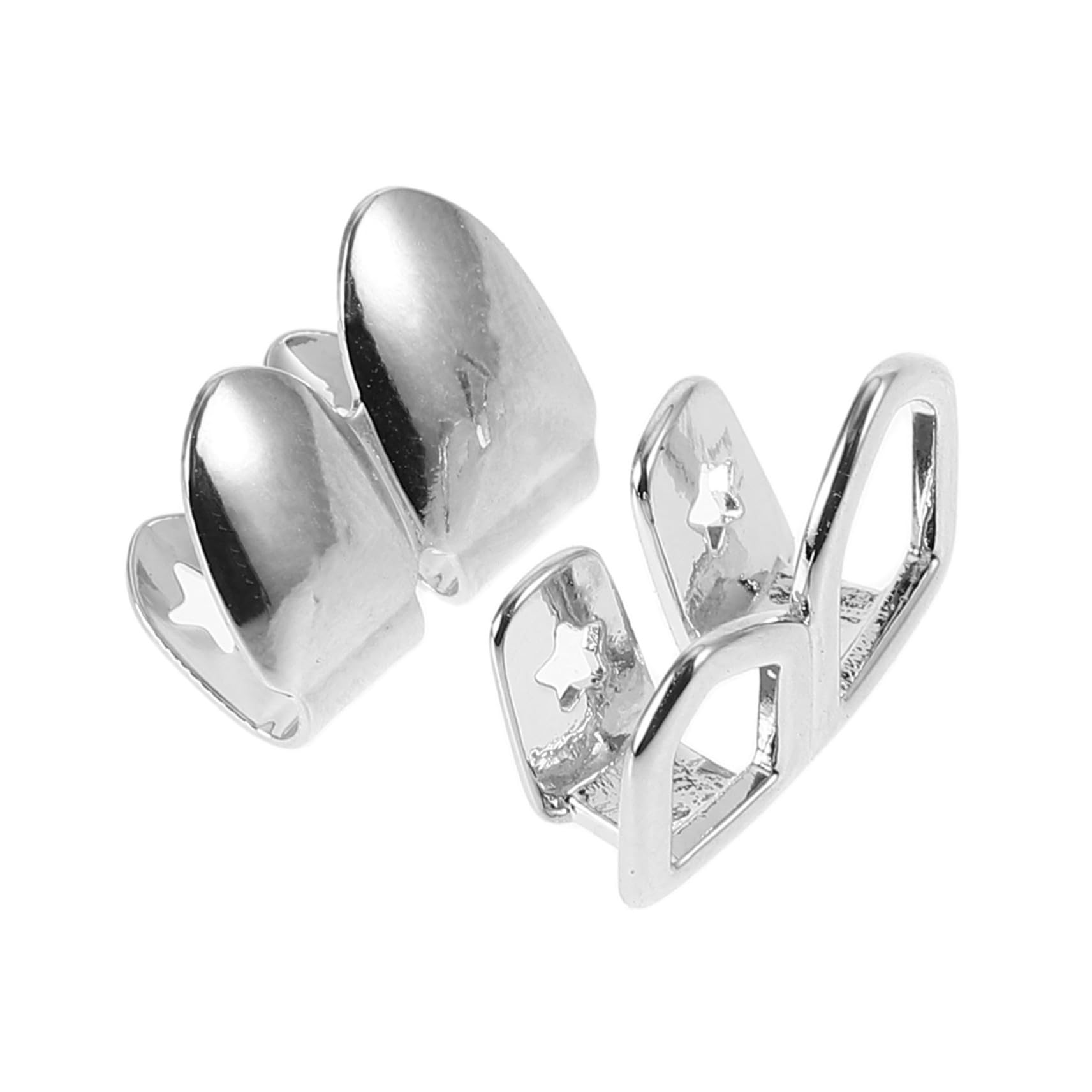 Hip-Hopowe Błyszczące Aparaty Ortodontyczne Nakładki Na Zęby Sztuczne Aparaty Ortodontyczne Rekwizyty Do Cosplayu Nakładka Na Zęby Grill Do Cosplayu Hip-Hopowe Grille Na