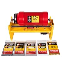 Vista 8 de MJR Tumblers Vaso de roca de servicio comercial de 10 libras con kit de grano libre. Capaz de ejecutar 4 tamaños y combinaciones de barril