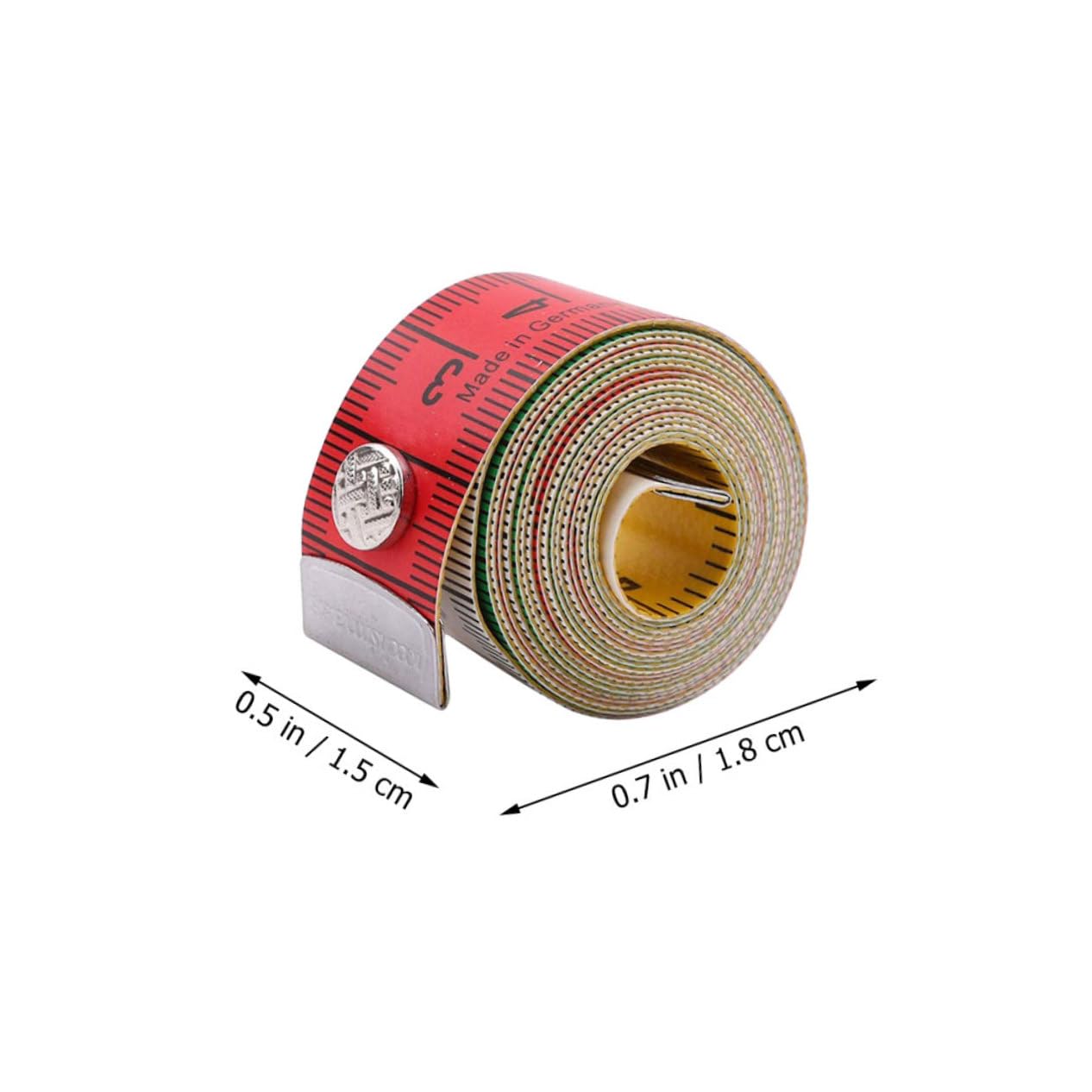 Beatifufu Flexible Measuring Tape Snap Sewing Tape Measure for -Sided Printed Lightweight Accurate