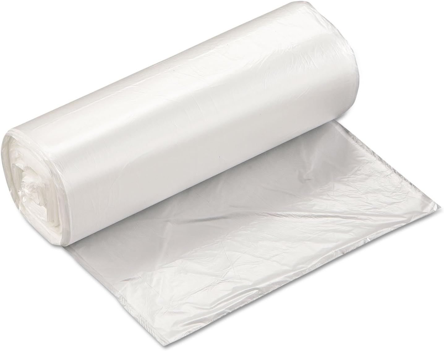 Inteplast EC2433N High-Density Can Liner, 24 x 33, 16gal, 5mic, Clear, 50/Roll, 20 Rolls/Carton