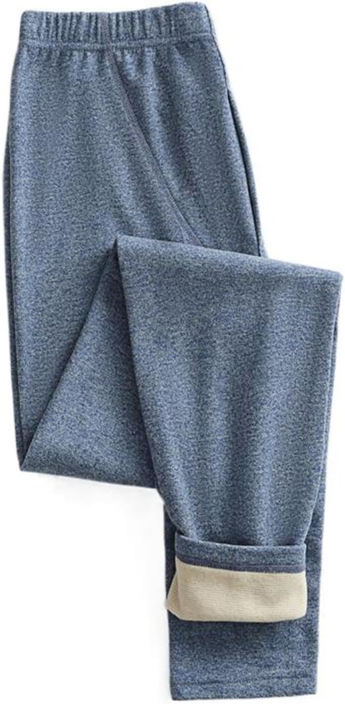Men's Pants Thickened Warm Autumn Winter Casual Retro Leggings Pants for Men