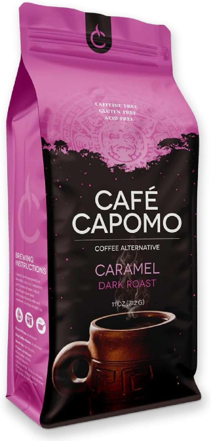 Cafe Capomo Coffee Alternative, Maya Nut Herbal Coffee Substitute