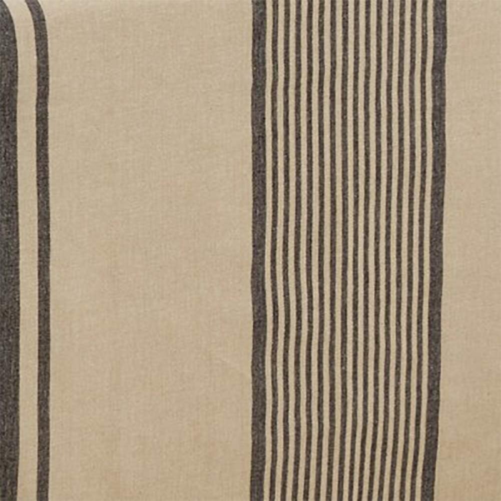 Free Shipping Offer Fennco Styles Aulaire Banded Design 100% Cotton Tablecloth 72 W x 72 L - Natural Striped Table Cover for Home, Dining Room Decor, Banquets, Family Gathering and Special Occasion