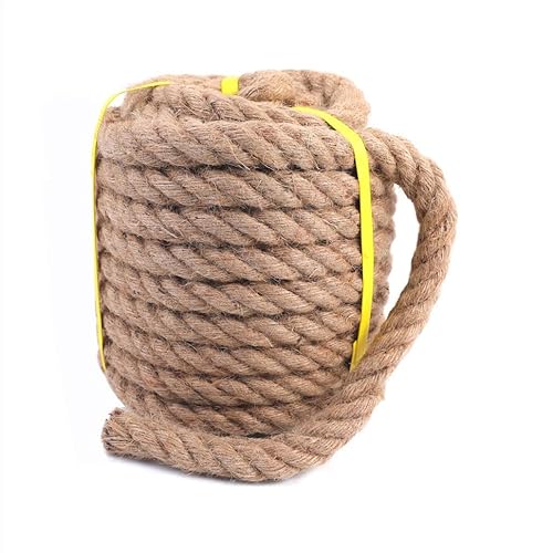 50 Ft Hemp Rope - Heavy Duty 4 Strand Twisted